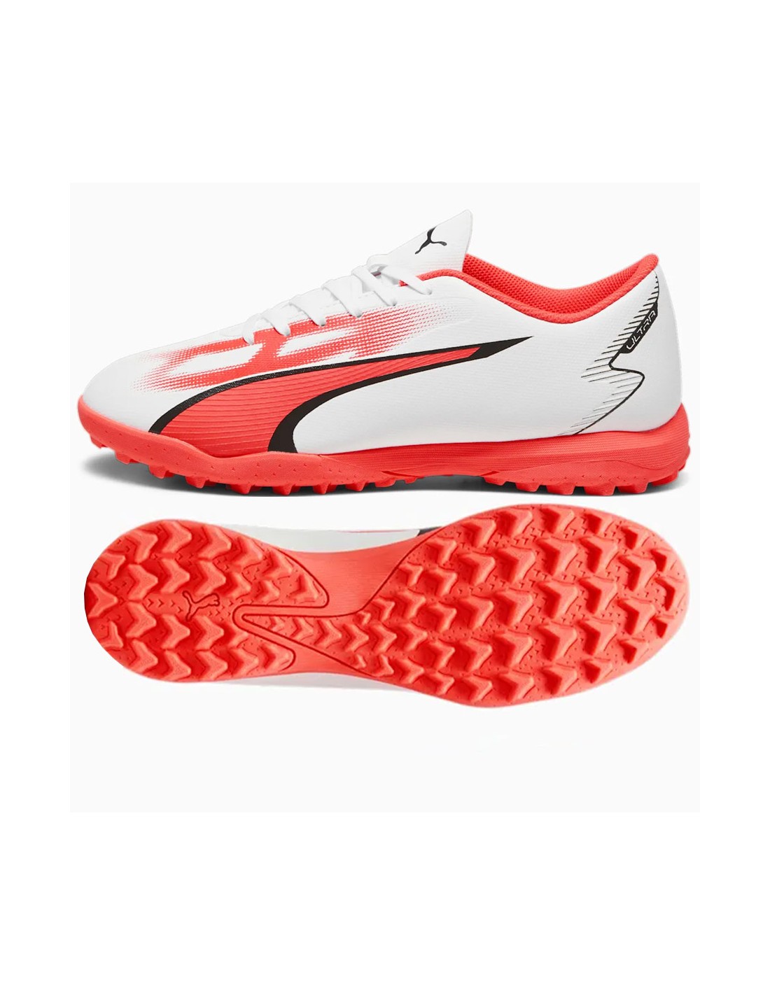 Puma Ultra Play TT 107528-01 Χαμηλά Ποδοσφαιρικά Παπούτσια με Σχάρα Λευκά40 1/2