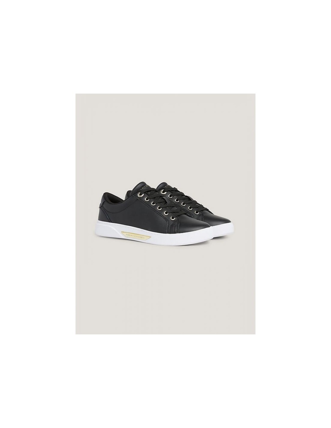 Tommy Hilfiger COURT Γυναικεία Sneakers Μαύρα FW0FW07560-0GJ37