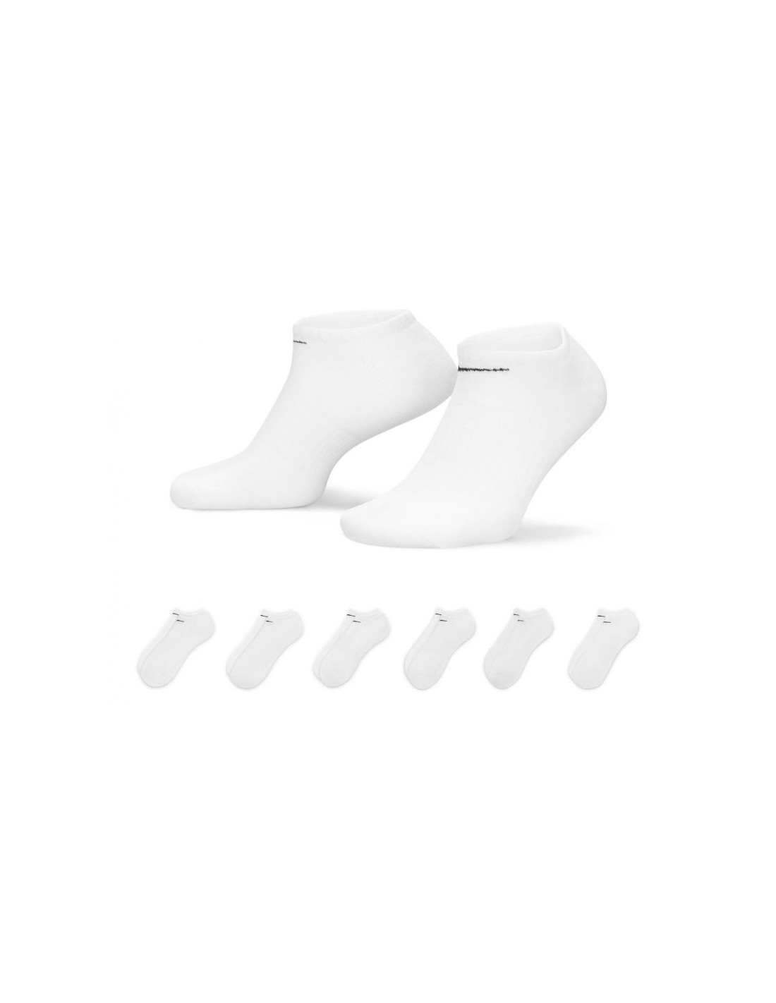 Nike Everyday Cushioned Training SX7675-100 Αθλητικές Κάλτσες Λευκές 6 Ζεύγη34-38