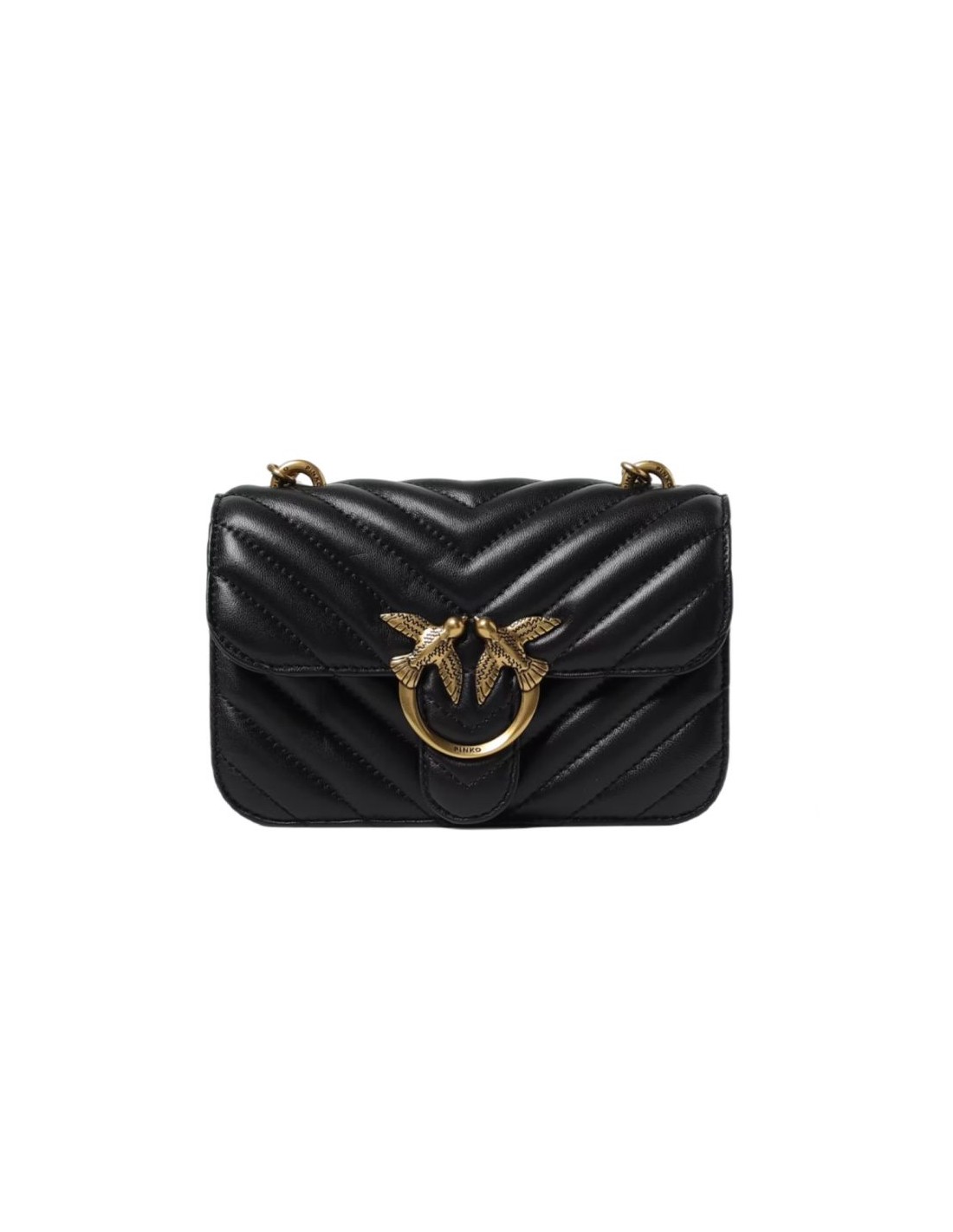 Pinko Love Bell Mini Chevron Handbag W 100048A14Q