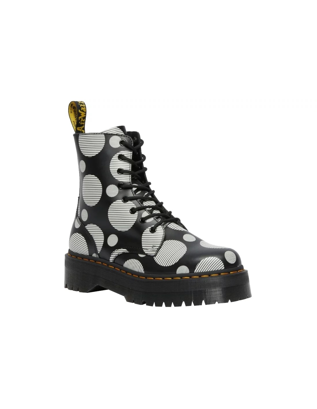 Dr. Martens Jadon Polka Dot Smooth Γυναικεία Αρβυλάκια με Μεσαίο Τακούνι 2688200936