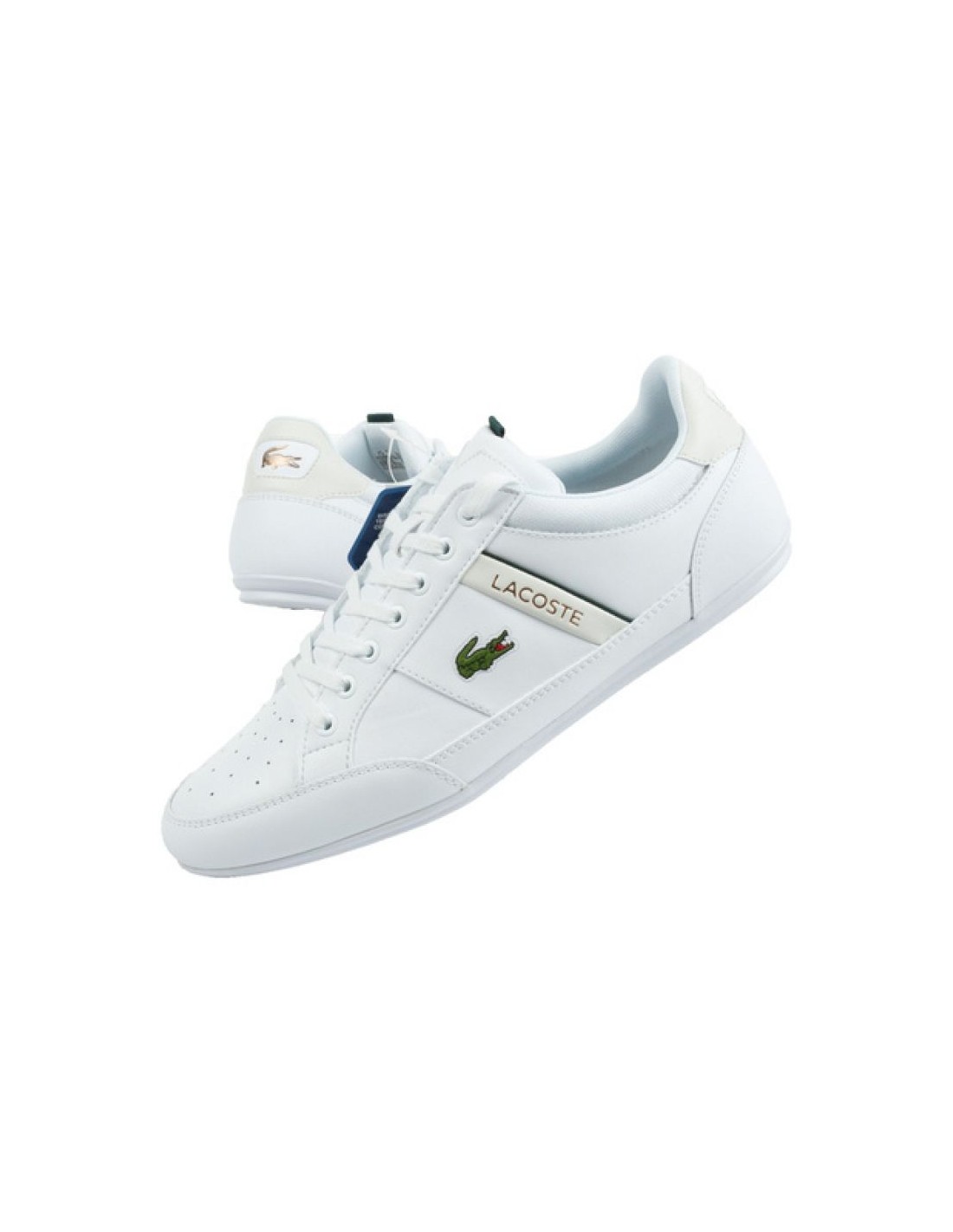 Lacoste Chaymon Ανδρικά Sneakers Λευκά 43CMA001365T39 1/2